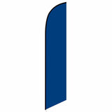 15' Solid Dark Blue Feather Banner Flag