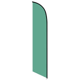 15' Solid Dark Green Color Feather Banner Flag