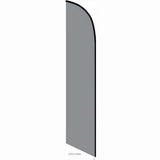 15' Solid Gray Feather Banner Flag