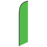 15' Solid Light Green Colored Feather Banner Flag