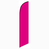 15' Solid Magenta Colored Feather Banner Flag
