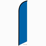 15' Solid Marina Blue Feather Banner Flag