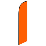 15' Solid Orange Colored Feather Banner Flag