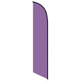 15' Solid Purple Colored Feather Banner Flag