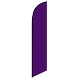15' Solid Purple Colored Feather Banner Flag