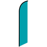 15' Solid Teal Feather Banner Flag