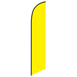 15' Solid Yellow Colored Feather Banner Flag