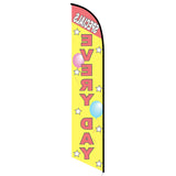 15' Specials Every Day Feather Flag with your custom branding