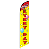 15' Specials Every Day Feather Flag with your custom branding