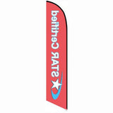 15' Star Certified Feather Flag printed to your specs