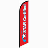 15' Star Certified Feather Flag printed to your specs