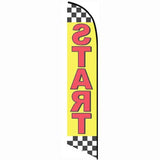 15' Start Feather Flag with personalized logo