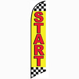 15' Start Feather Flag with personalized logo