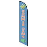 15' Summer Camp Feather Flag printed to your specs