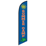 15' Summer Camp Feather Flag printed to your specs