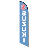 15' Suzuki Feather Flag printed to your specs