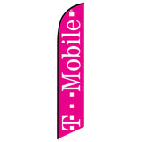 15' T-Mobile Feather Banner Flag printed with custom graphics