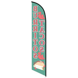 15' Tacos Burritos Feather Flag printed to your specs