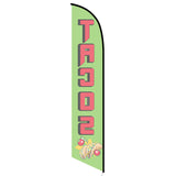 15' Tacos Feather Flag with your custom brand