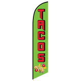 15' Tacos Feather Flag with your custom brand