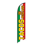 15' Tacos De Pescado Mexican Food Feather Flag with custom printed logo