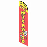 15' Taller Mecanico Feather Flag with custom printed graphics
