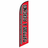 15' Tattoos And Piercings Feather Flag with your custom branding