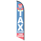 15' Tax Service Fast Refund Feather Flag printed to your specs