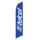 15' TelCel Feather Flag with custom printed logo