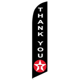 15' Texaco Thank You Feather Flag with personalized logo