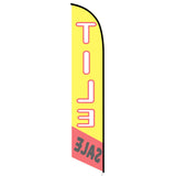 15' Tile Sale Feather Flag printed in full color