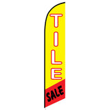 15' Tile Sale Feather Flag printed in full color