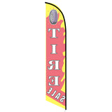 15' Tire Sale Feather Flag with your custom brand