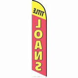 15' Title Loans Banner Flag personalized with logo