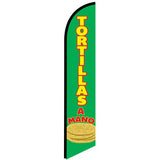 15' Tortillas A Mano Feather Flag with your custom branding