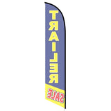 15' Trailer Sale Feather Flag with custom printed logo