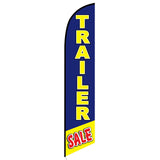 15' Trailer Sale Feather Flag with custom printed logo