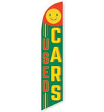 15' Used Cars (Smile) Feather Flag customized with your graphics