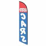 15' Used Cars Feather Banner Flag printed in full color
