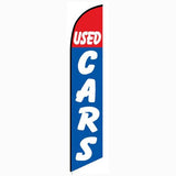 15' Used Cars Feather Banner Flag printed in full color