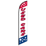 15' Used Cars Stars Feather Flag with custom printed logo