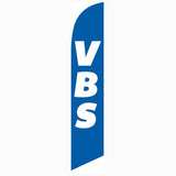 15' VBS Feather Flag For Church personalized with logo