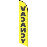 15' Vacancy Feather Banner Flag customized with your graphics