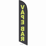 15' Vape Bar Feather Flag with your custom brand