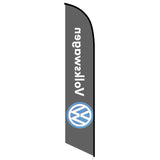 15' Volkswagen Feather Flag printed with custom graphics