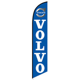 15' Volvo Feather Flag with custom printed logo