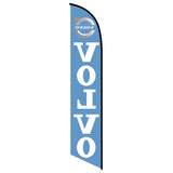 15' Volvo Feather Flag with custom printed logo