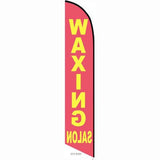 15' Waxing Salon Feather Flag with your custom branding