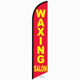 15' Waxing Salon Feather Flag with your custom branding