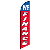 15' We Finance Feather Flag with your custom brand